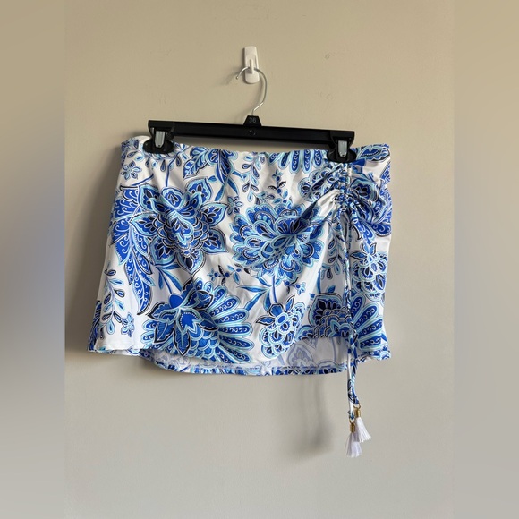 NWT La Blanca Beyond The Pacific Adjustable Tunnel Skirted Bottom Swim Skirt - Picture 5 of 8